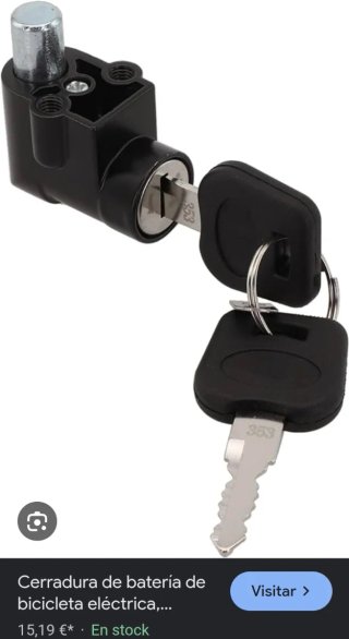 Cerradura Batería Moto/Bici Eléctrica