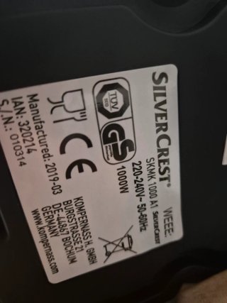 Cafetera SilverCrest 1000W Nueva