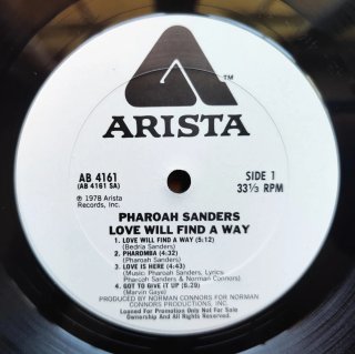 LP 1978 🇺🇸 PHAROAH SANDERS LOVE WILL FIND A WAY