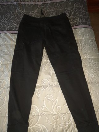 Pantalón cargo negro hombre