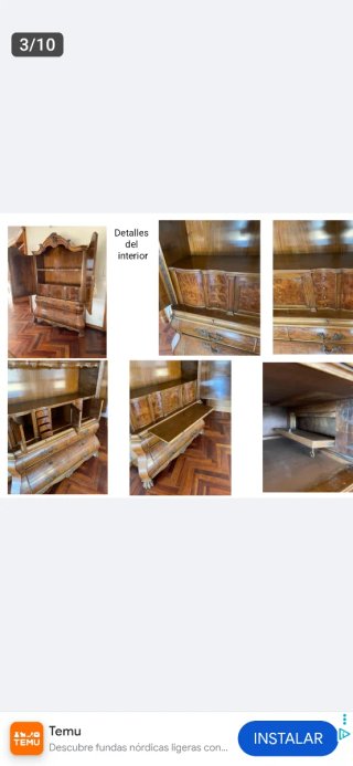 Mueble holandés de madera maciza.Simón Loscertales