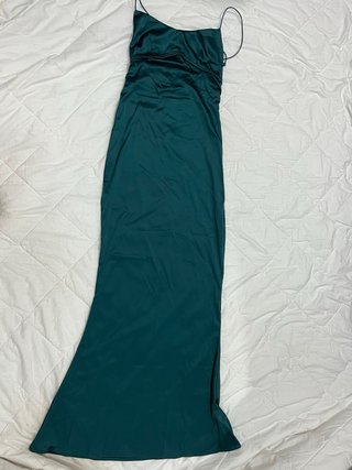 Vestido verde graduación