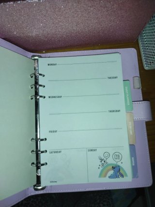 Libreta tapa dura Stitch y arcoíris