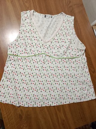 Camiseta pijama estampado flores