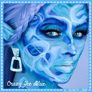NUEVAS Lentillas Crazy Ice Blue Lolita 777