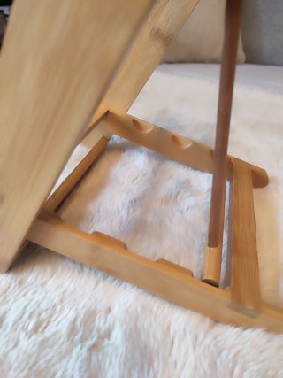 Suporte de Livros em Bambu
