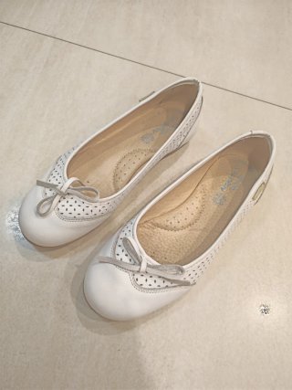 Zapatos Angelitos Blancos Niña - Talla 34