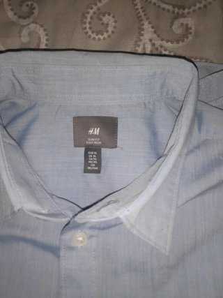 Camisa H&M Azul Talla XL