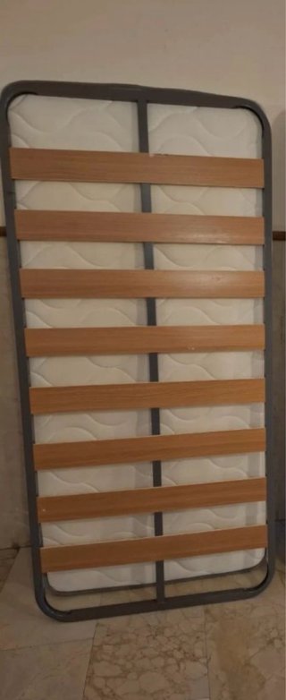 Somier metálico con lamas de madera