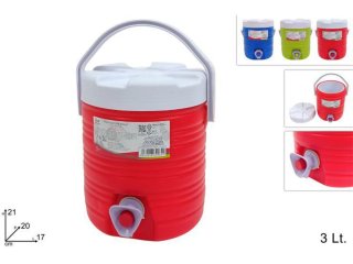 Contenitore Frigo 3 Litri con dispenser Rosso