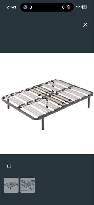 Somier multilaminas 200x150 cm COMO NUEVO