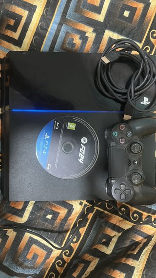 Consola Sony PS4 Negra + Mando y Juego