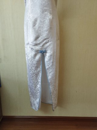 Vestido kimono blanco seda