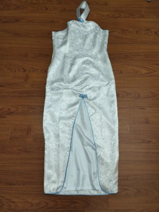 Vestido kimono blanco seda