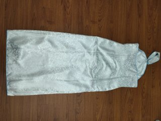 Vestido kimono blanco seda