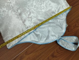 Vestido kimono blanco seda