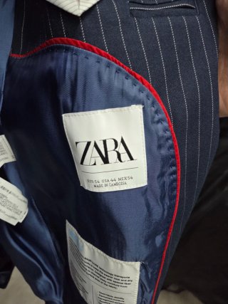 Chaqueta americana hombre Zara rayas