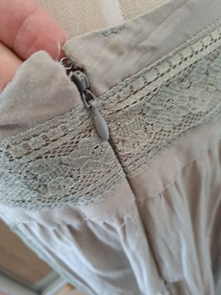 Falda René Derhy Gris Calada Talla L