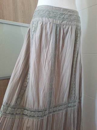 Falda René Derhy Gris Calada Talla L