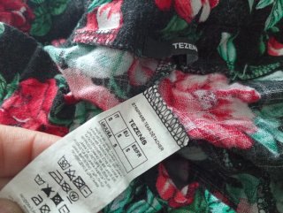 Pantalón ancho floral