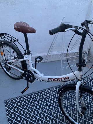Bici plegable Moma blanca