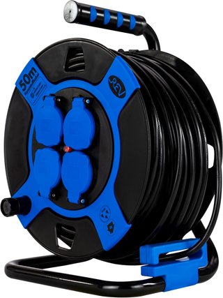 Carrete Cable REV 50m IP44 Exterior