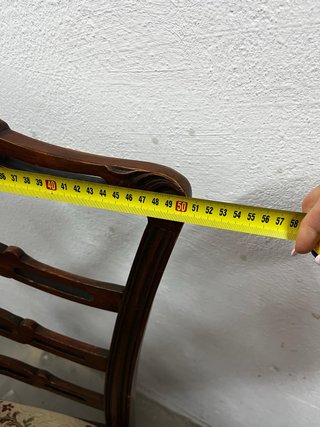 6 Sillas de Comedor Madera Tapizadas
