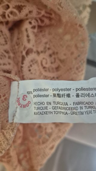 Zara Top Pizzo Rosa