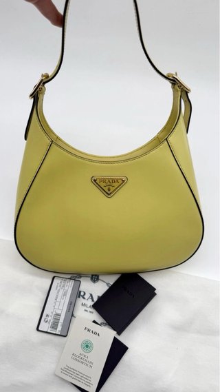 Bolso Hombro Prada Cleo Cedro Piel