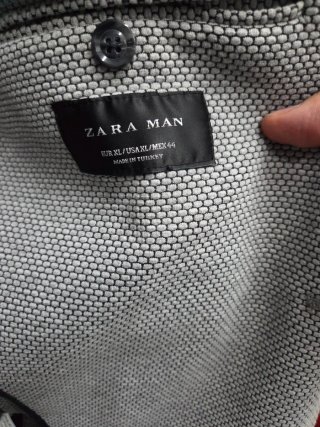Chaqueta Zara Hombre Gris