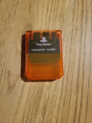 Tarjeta Memoria PS1 Naranja