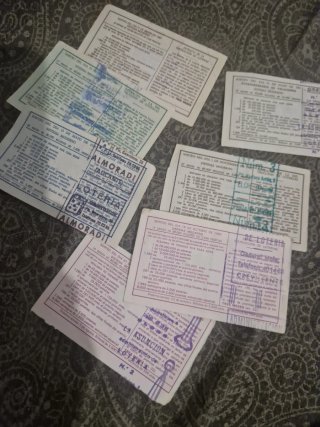 Lotería Nacional Billetes Antiguos (Lote)