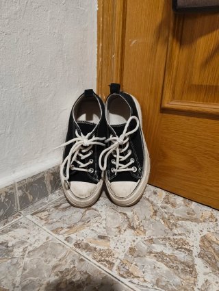 Zapatillas Converse plataforma negras talla 38