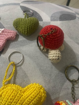 Portachiavi uncinetto fatti a mano prezzo caduno