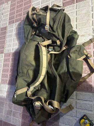 Mochila militar verde