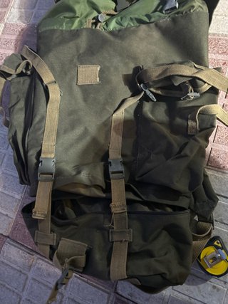 Mochila militar verde
