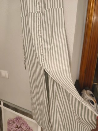 Vestido Verano Coconut Talla M Rayas Verde Blanco