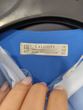 Completo elegante blu bimba 7/8/9 anni