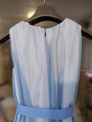 Completo elegante blu bimba 7/8/9 anni