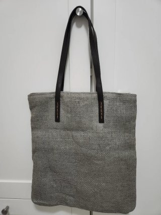 Bolso Maluca Malla Brillante y Asas de Piel