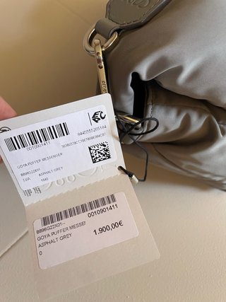 Bolso Loewe Goya Puffer Gris Funda
