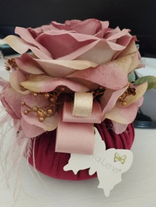 Decorazione floreale rosa