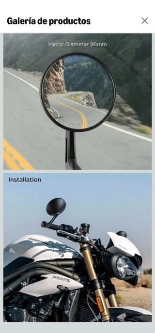 Espejos Manillar Moto