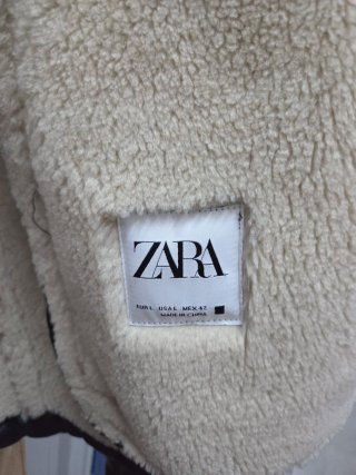 Cazadora Zara borrego hombre