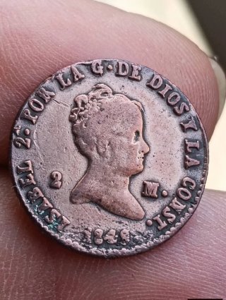Lote de 4 monedas antiguas de cobre