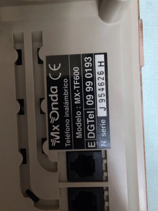Teléfono MX Onda imitación madera