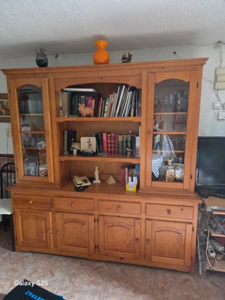 Mueble de salón rústico madera