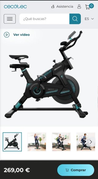 Bicicleta Estática Cecotec FIT