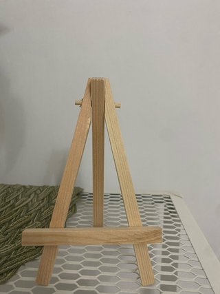 Mini quadro dipinto fiori su cavalletto