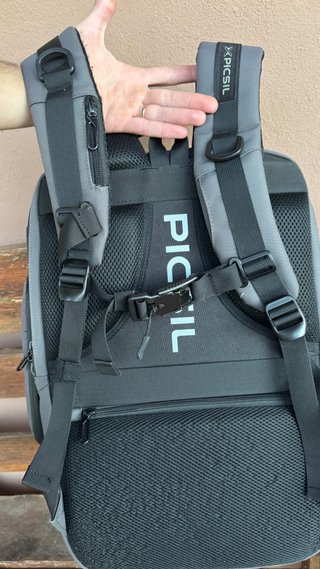 Mochila Táctica Militar Picsil Gris Negra